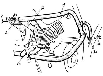 Yamaha XT 600 Ténéré [1988-1990] - Detailaanzicht motorbescherming