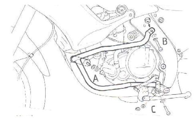 Aprilia Pegaso 650 [1997-2004] - motor protection bar
