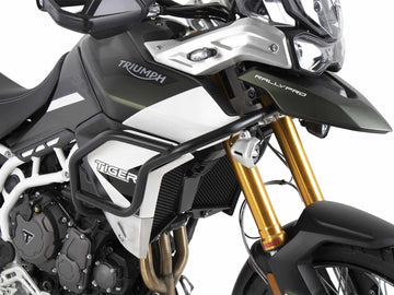 Triumph Tiger 850 Sport [2021-2025] - Gedetailleerde weergave van de tankbeschermingsbeugel