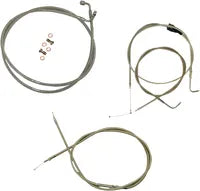 Harley Davidson Flhtcui [LA CHOPPERS] – Standard Edelstahl-ummanteltes Lenkerzug-/Bremsleitungskit