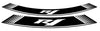 TRIUMPH BONNEVILLE T 120 BLACK [2025] – Special rim edge stickers | White | PUIG 5529B