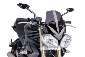 TRIUMPH STREET TRIPLE 675 RX [2016] - New Generation Sport Windschild | Stark getönt | PUIG 5658F
