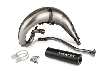 Beta RR Enduro 50 2T - Uitlaat Streetrace High Mount links zwart