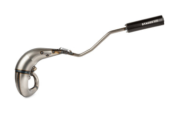 Beta RR Enduro 50 2T - Uitlaat Streetrace High Mount links zwart