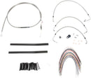 harley davidson flhtcu [BURLY BRAND] – Komplettes Edelstahl-Lenkerzug/Bremsleitungs-Kit-2