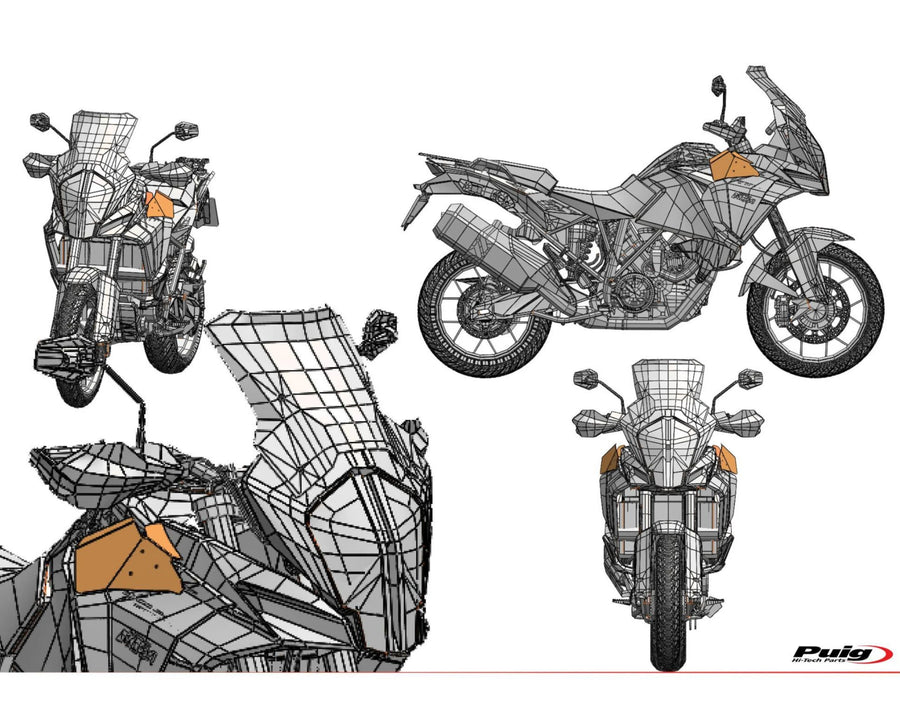 KTM 1290 SUPER ADVENTURE T [2023] – Oberer Deflector – Transparent