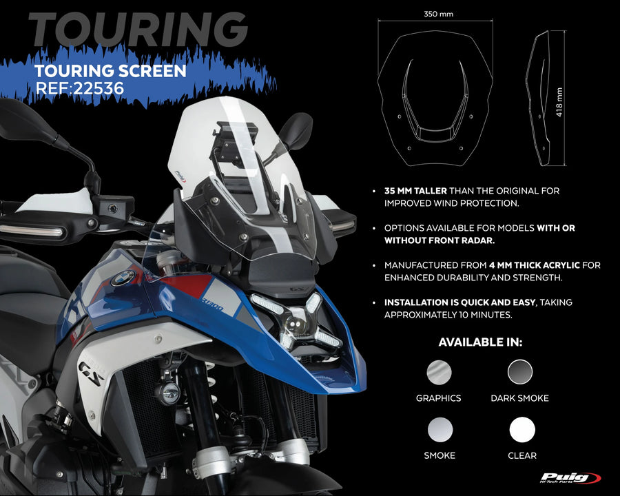 BMW R 1300 GS TROPHY [2025] – touring screen – transparent