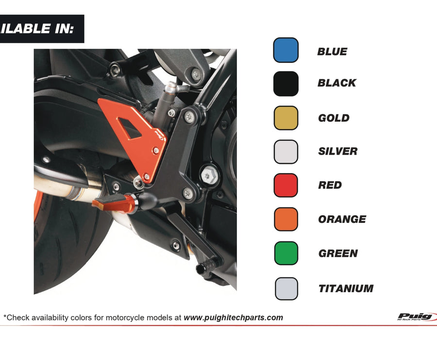 KTM 990 DUKE R [2025] – Fersenplatten – Schwarz