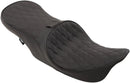 harley davidson touring [DRAG SPECIALTIES] - Vooraan geplaatste 2-up leren touringzadel met laag profiel-1