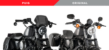 HARLEY DAVIDSON SPORTSTER 883 IRON XL 883 N [2012] – ALU VOORPLAAT – ZWART - 0