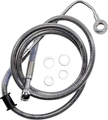 harley davidson flstc [DRAG SPECIALTIES] - Verlengde roestvrijstalen remleiding - 0