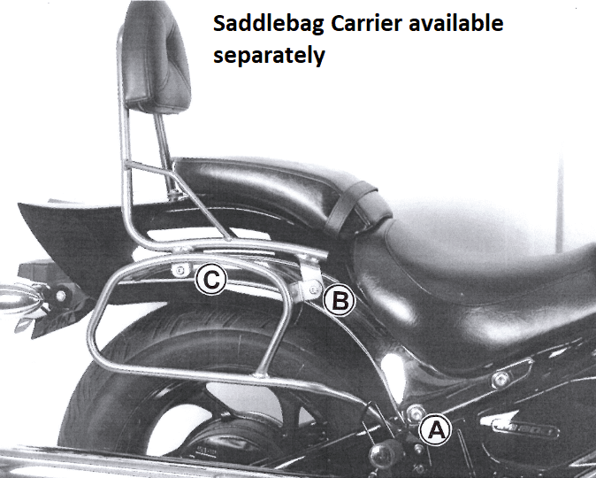 Suzuki M 800 Indringer [2005-2009] - Sissybar zonder bagagebrug
