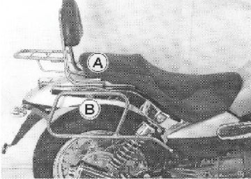 Moto Guzzi Nev Clas V 750 ie [2004-2011] - Sissybar ohne Gepäckbrücke