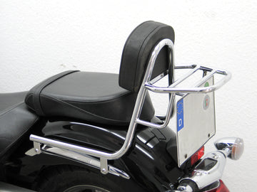 Yamaha XVS 1300 Midnight Star [2007-2016] - Sissy Bar gemaakt van pijp met kussens en bagagerek