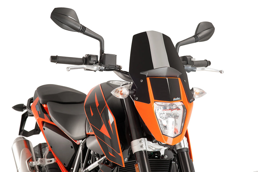KTM 690 DUKE [2019] - Nieuwe generatie sportwindscherm | Zwart | PUIG 6009N