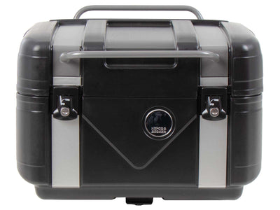 Topkoffer [Hepco & Becker] - Gobi Black Edition met zilveren inleg - voor topkofferdragers