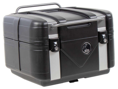 Topkoffer [Hepco & Becker] - Gobi Black Edition met zilveren inleg - voor topkofferdragers