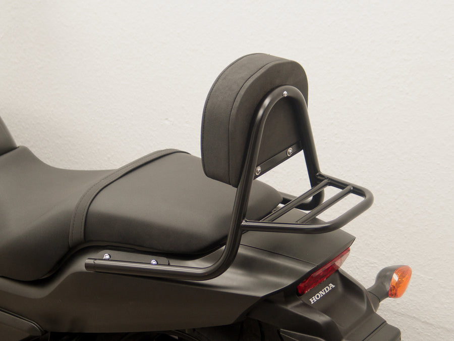 Honda CTX 700 N [2014-2016] - Sissy Bar gemaakt van pijp met kussens en bagagerek, zwart