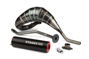 Aprilia SX 50 2T - uitlaat 80 - 90 rood/zwart