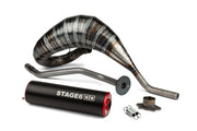 Derbi Senda R X-Race Trail '05 - '10 50 2T D50B0 - uitlaat 80 - 90 rood/zwart