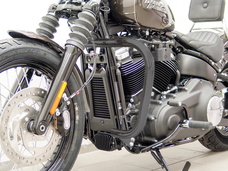 Harley Davidson Softail (Milwaukee -ight 107/114) [2018] - Beschermende bar, grote versie gemaakt van 38 mm buis, conische vorm, zwart