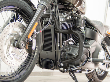 Harley Davidson Softail (Milwaukee -ight 107/114) [2018] - Beschermende bar, gemaakt van 32 mm pijp, platte vorm, zwart