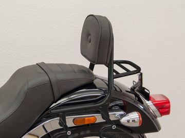Harley Davidson Softail Low Rider (Milwaukee -ight 107/114) [2018] - Sissy Bar van Pipe with Pillow and Bagage Rack, Black