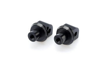 YAMAHA T-MAX 500 [2012] – Adapter Beifahrer Fußrasten- Gummipad – Schwarz - 0