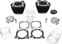 Harley-Davidson FXBB 1923 Softail Street Bob 117 [2025] - 132" Hochverdichtungs- / 136" Big Bore Kit – Oberfläche: Hervorgehobene Lamellen, Black Granite – Merkmal: 0,00 cm³ Kuppelvolumen – Bild 9
