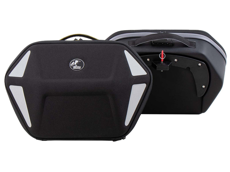Motortas [Hepco & Becker] - Royster Neo zijtassen geel, set - C-Bow