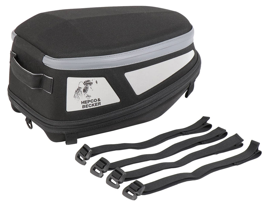Achtertas [Hepco & Becker] - Royster Rearbag Sport achtertas met riembevestiging - zwart/grijs – Sportrack