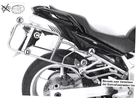 Yamaha FZ 6 [2004-2006] - kofferdrager