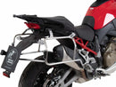 Ducati Multistrada V4 [2025-2026] - Kofferträgerset Cutout Edelstahl inkl. Xplorer Cutout schwarz Kofferset