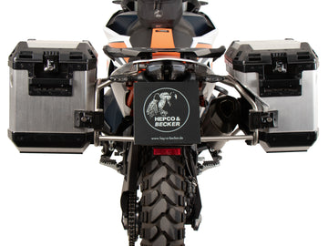 KTM 890 Adventure [2023-2026] - Bagagedragerset Uitsparing RVS incl. Xplorer Cutout zilveren kofferset 40/37