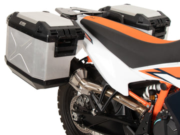 KTM 890 Adventure [2023-2026] - Bagagedragerset Uitsparing RVS incl. Xplorer Cutout zilveren kofferset 40/37