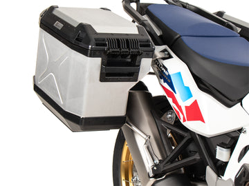 Honda CRF 1100 L AT Adv Sp [2024-2026] - Kofferträgerset Cutout Edelstahl inkl. Xplorer Cutout Kofferset silber