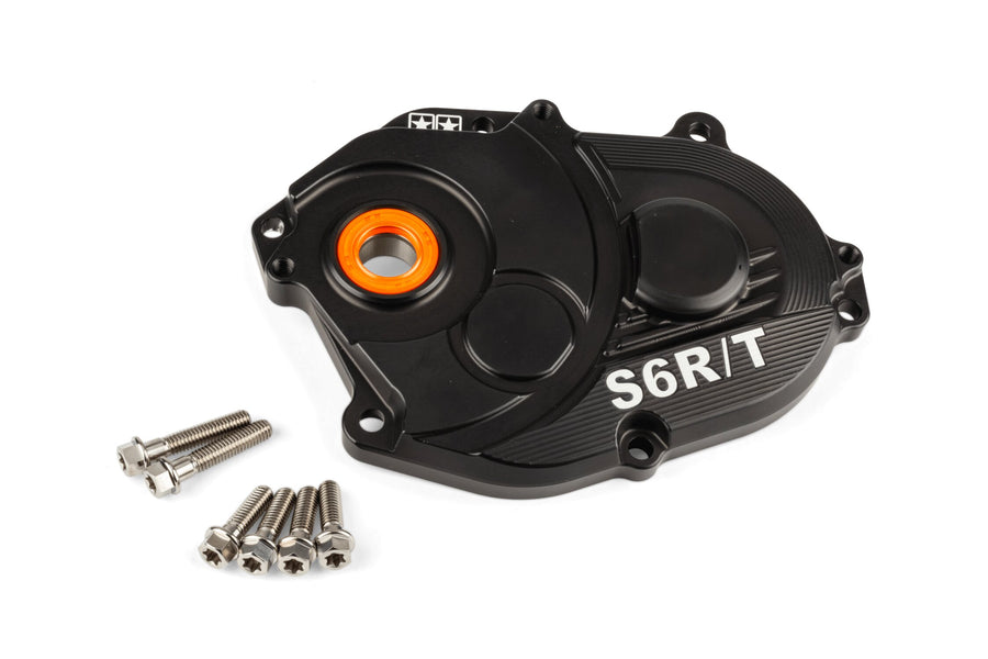 MBK Nitro 50 2T LC [2000–] - Getriebedeckel R/T Schwarz Titanschrauben