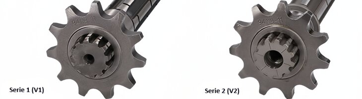 Beta RR Track 50 2T - Getriebewelle sekundär original Ersatzteil