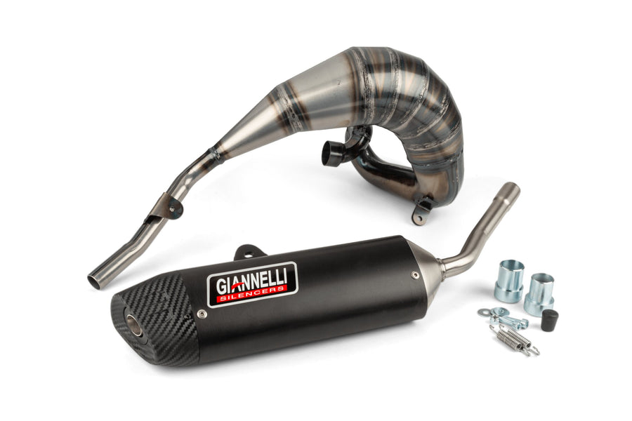 Beta RR SM 50 2T - Exhaust with black ESD Enduro