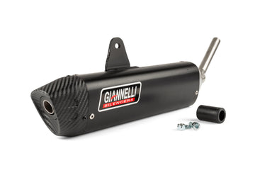 Fantic XM 50 2T - Achterdemper Enduro Sonic aluminium zwart
