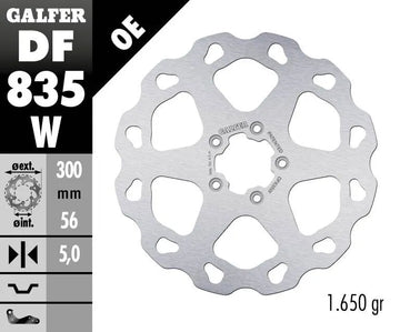 Harley-Davidson XL 1200 C Sportster Custom [2020] - Wave® brake disc - surface: silver, stainless steel - picture 2