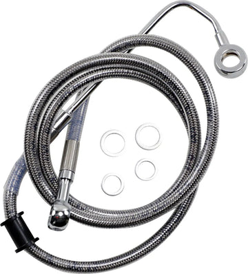 harley davidson flstc [DRAG SPECIALTIES] - Verlengde roestvrijstalen remleiding