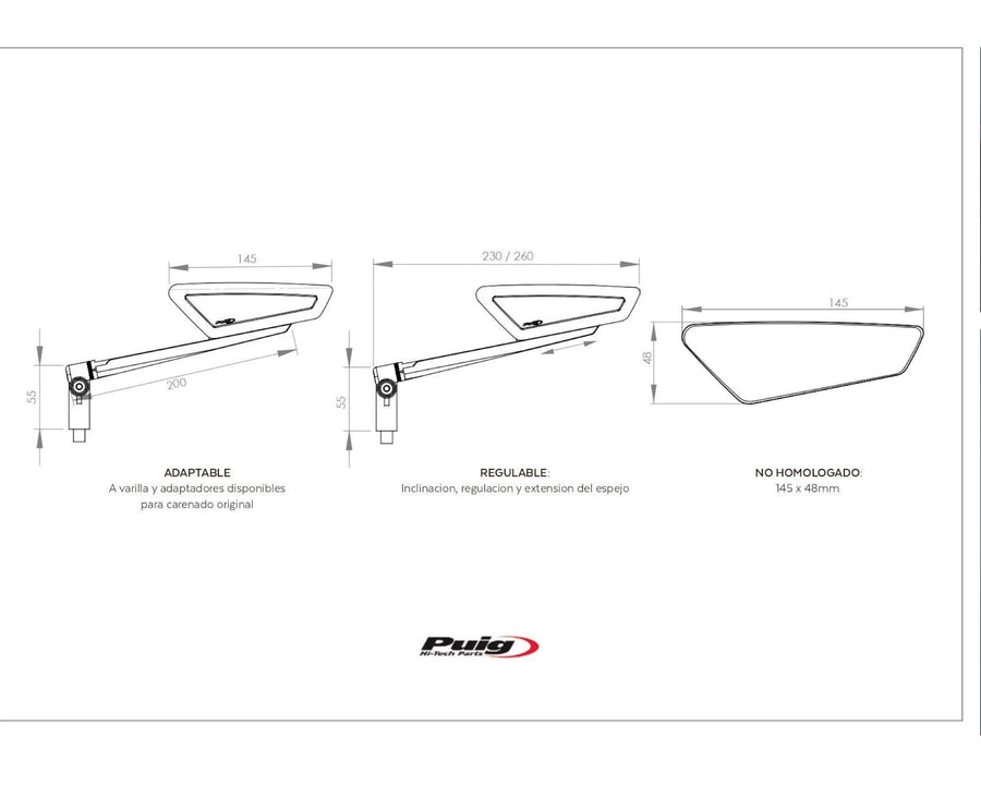 KTM 890 DUKE R [2025] – HyperNaked Verkleidungsscheibe Windschild Rückspiegel