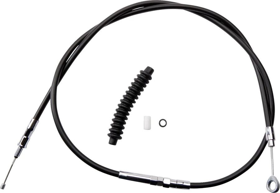 harley davidson fls [DRAG SPECIALTIES] – Hochleistungs-Kupplungszug aus schwarzem Vinyl