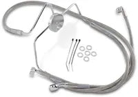 Harley Davidson Flhr [DRAG SPECIALTIES] – Edelstahl-Bremsleitungs-Kit, verlängert