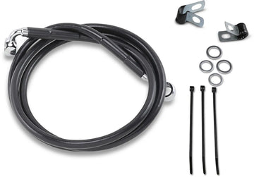 harley davidson fxsts [DRAG SPECIALTIES] - Uitgebreide remleidingset van zwart vinyl - 0