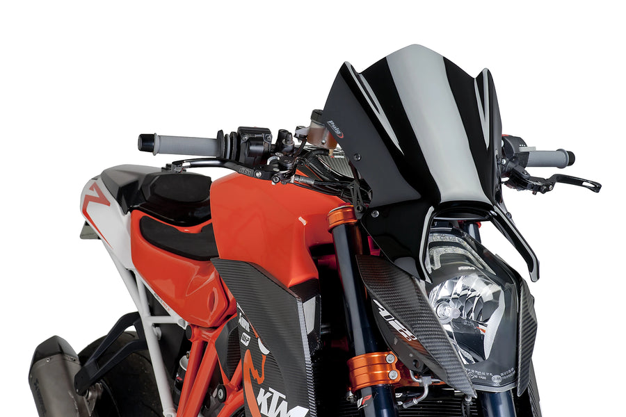 TRIUMPH BONNEVILLE T 120 BLACK [2025] - New Generation Sport Windshield | Black | PUIG 7014N