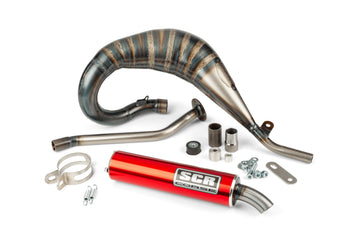 Beta RR SM 50 2T - Exhaust Handmade Cross 50-70 red