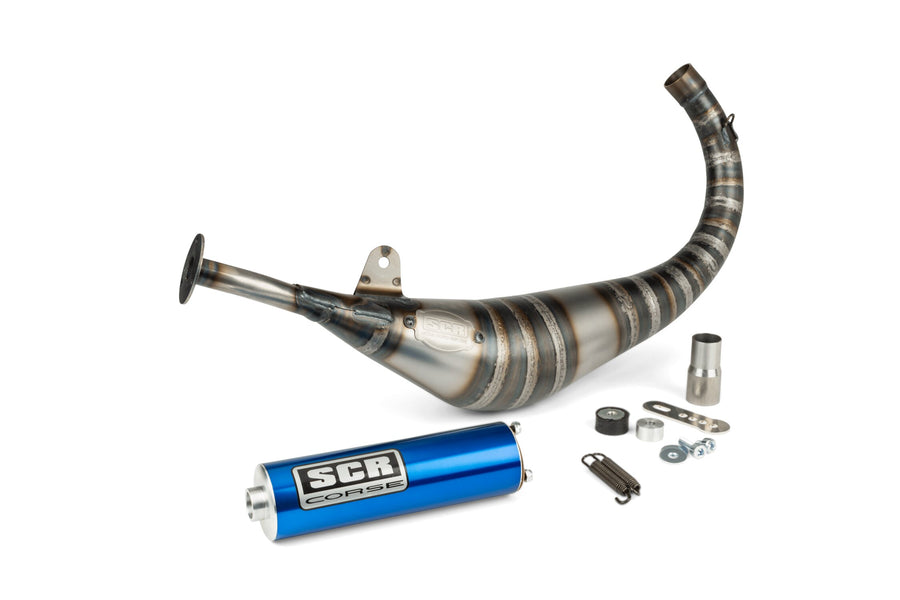 Fantic XM 50 2T - Auspuff Racing Line 80 90 Blau