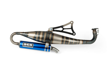 Aprilia SR Netscaper 50 2T LC - Uitlaat Handgemaakt 70 blauw